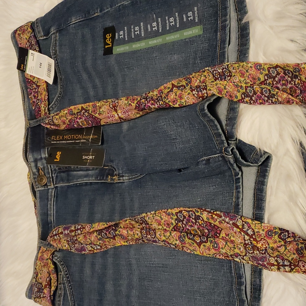 Denim shorts size 18
